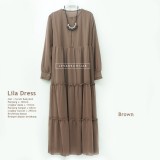 GAi-025 Lila Dress - Gamis Polos Ceruti Babydoll